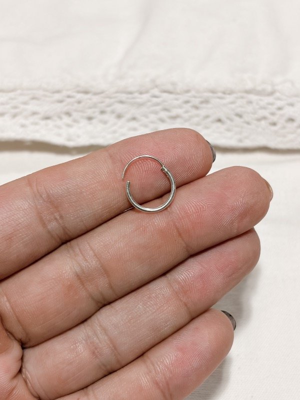 Producto - Argollita Rocio cierre Bisagra (Unidad) 12mm - 0
