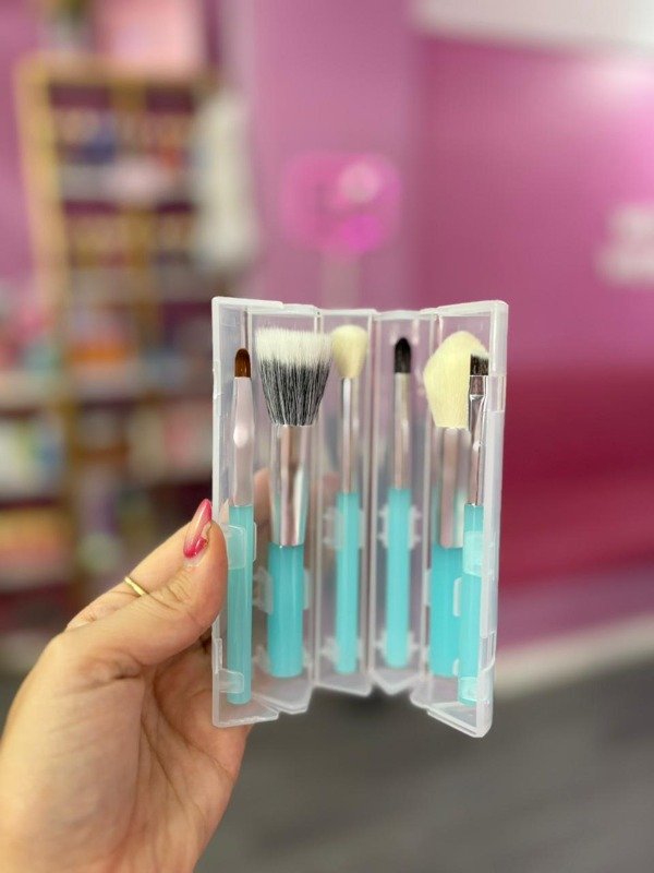 Producto - Set de mini brochas x6 + contenedor