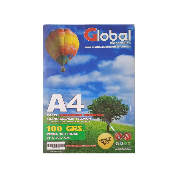 Producto - Papel para sublimar Global