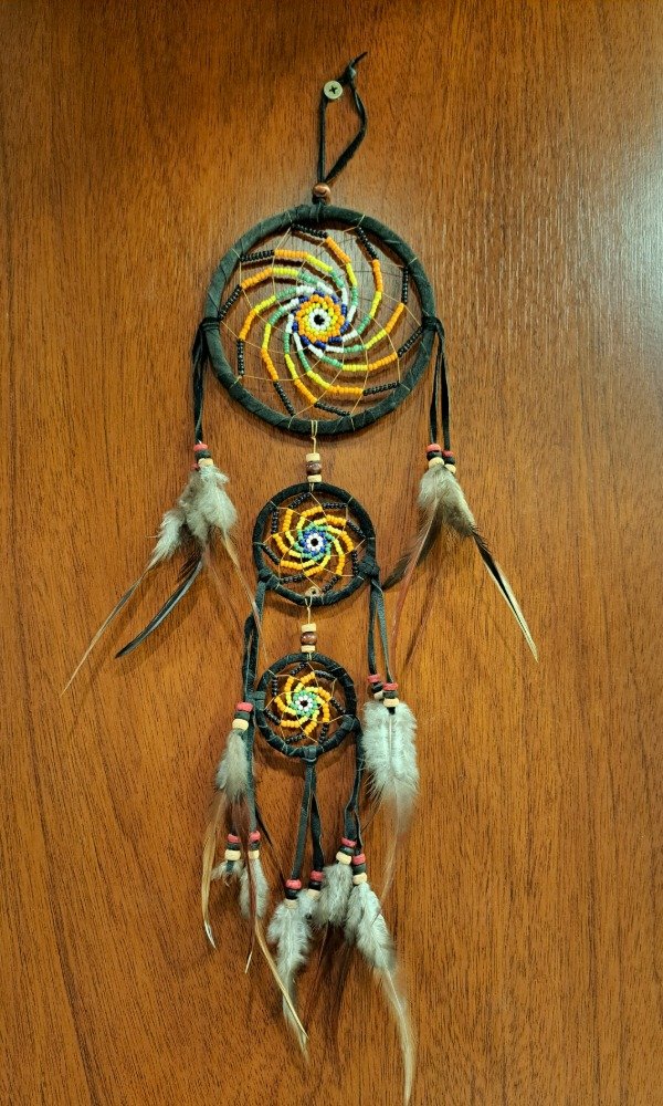 Producto - Atrapasueños Pluma natural 50 cm