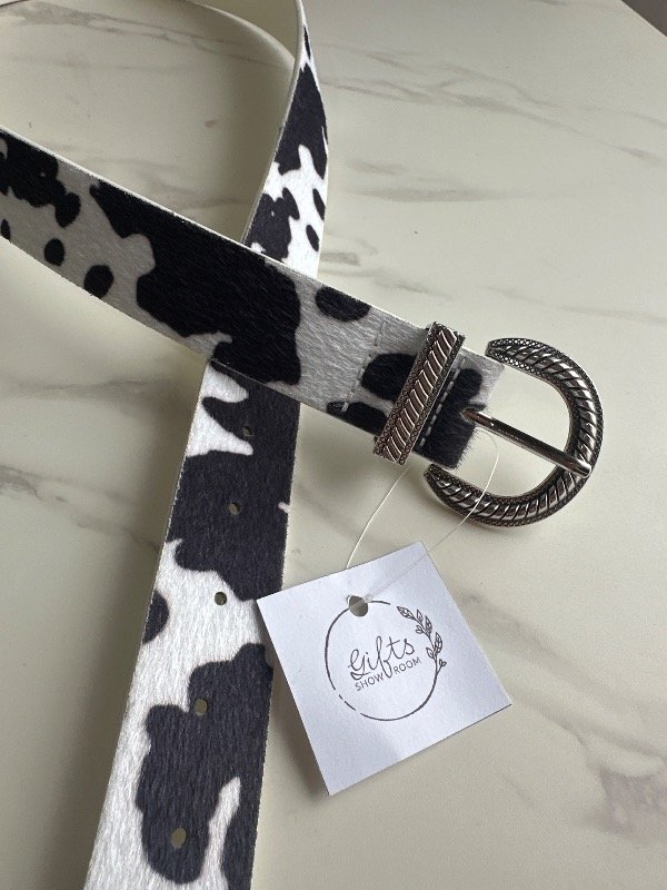 Producto - Cinto Cow Print Negro