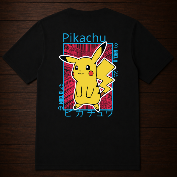 Producto - Remera - Pikachu Retrato (Pokemon) - 1