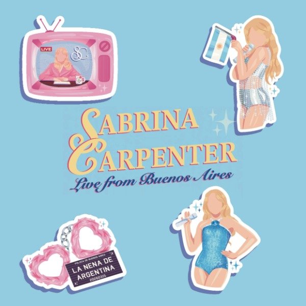 Producto - Stickers Sabrina Carpenter Live Argentina 2026