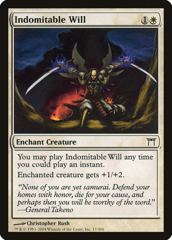 Producto - Indomitable Will  Champions of Kamigawa