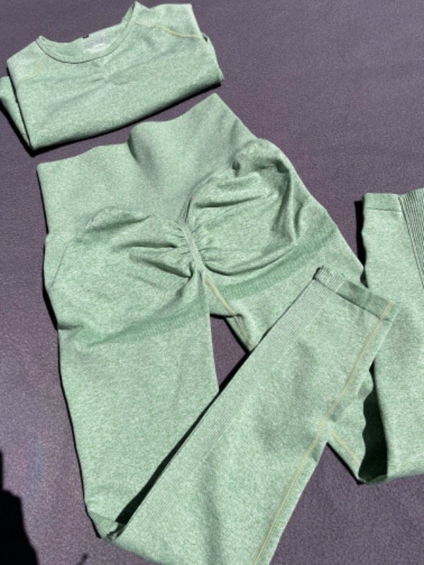 Producto - Calza frunce verde