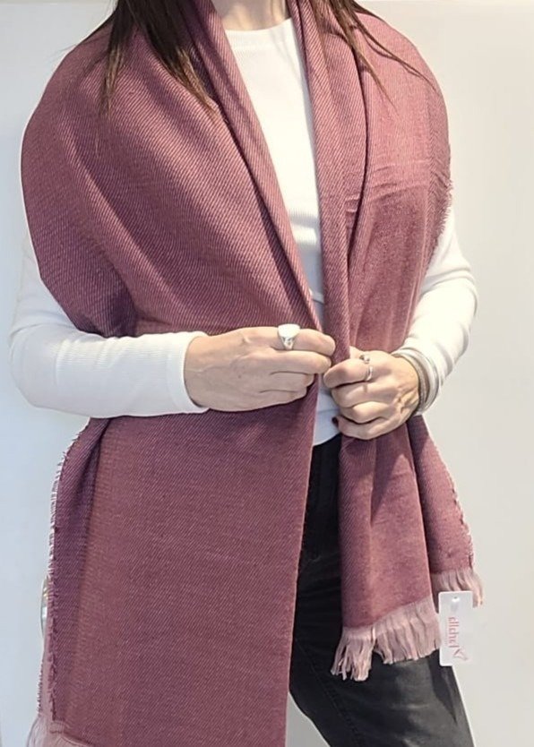 Producto - Ruana LISA BORDÓ
