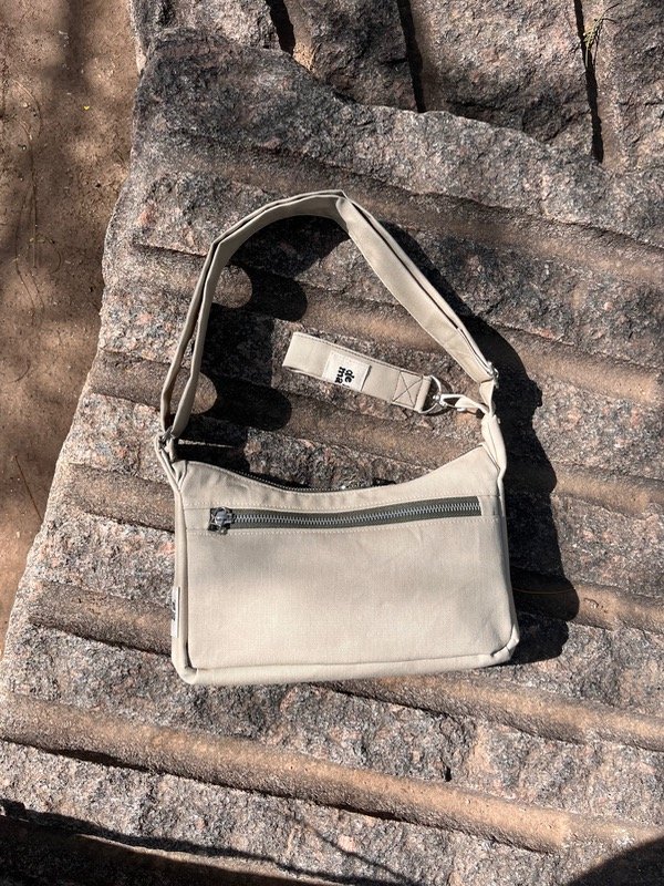 Producto - mini bolso CORAL: natural y verde