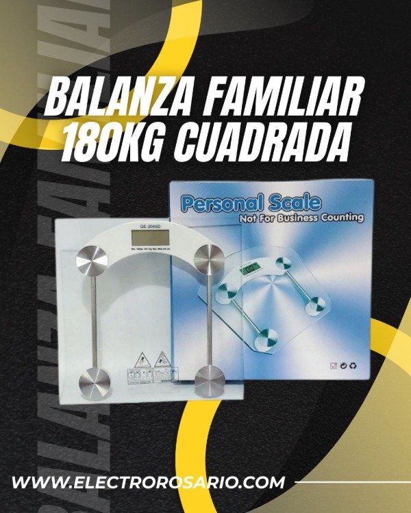 Producto - BALANZA FAMILIAR 180KG CUADRADA