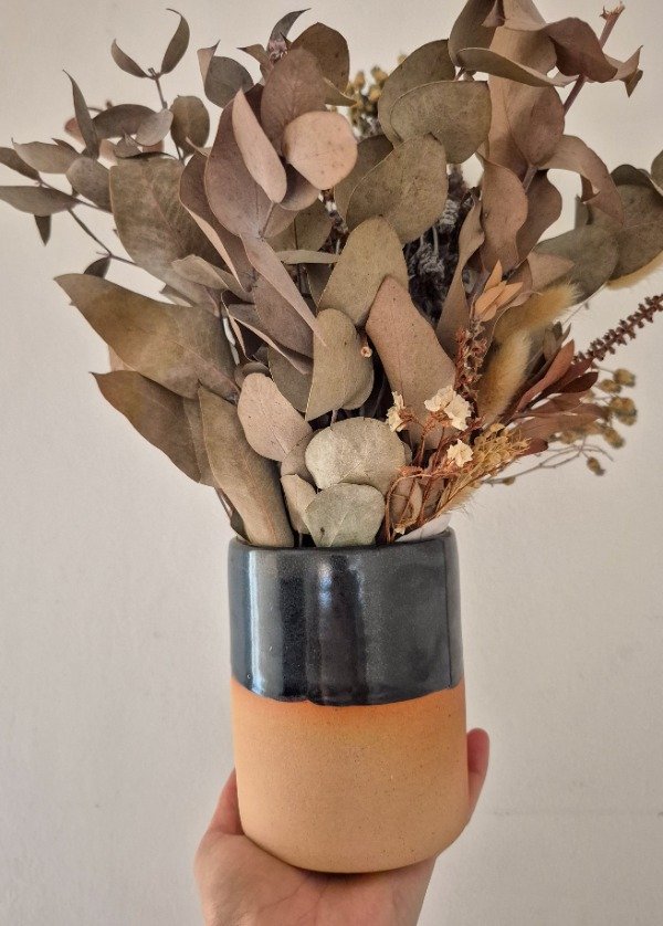 Producto - Florero Porta Utensilios GRES negro perlado