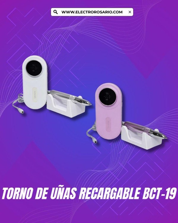 Producto - TORNO DE UÑAS RECARGABLE BCT-19