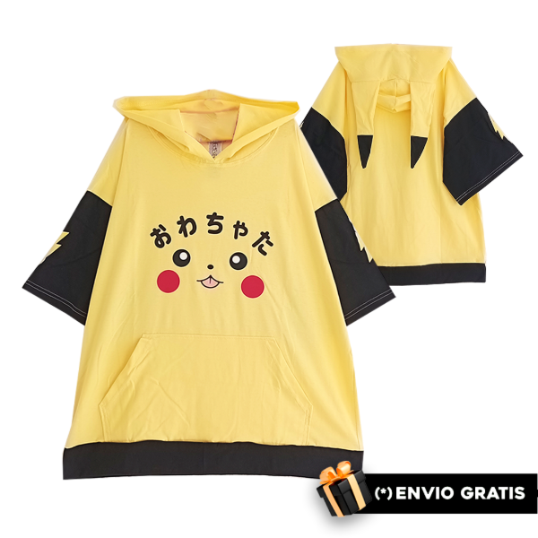 Producto - Remera Pikachu con orejas Unisex Algodón Moda Alternative - 0