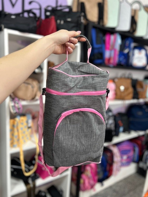 Producto - Bolso matero bordes rosa