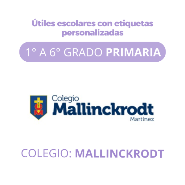 Producto - Caja Escolar - Colegio Mallinckrodt- 1ero a 6to Grado PRIMARIA