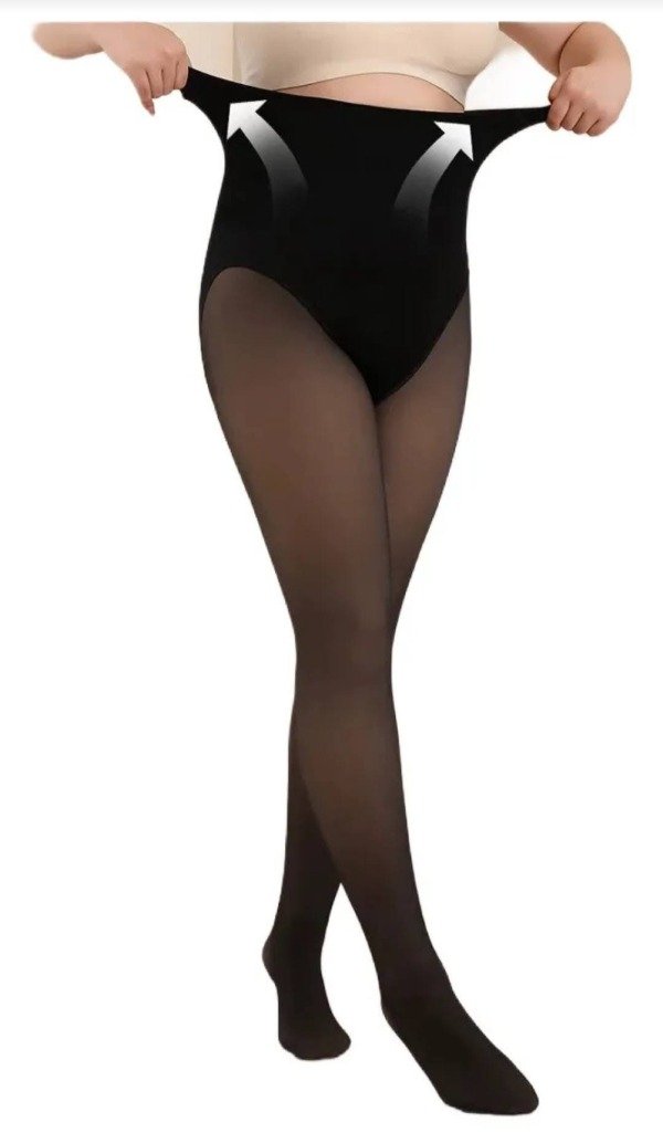 Producto - LINEA DOLCE DAMA CALZAS EFECTO PIEL CON FAJA