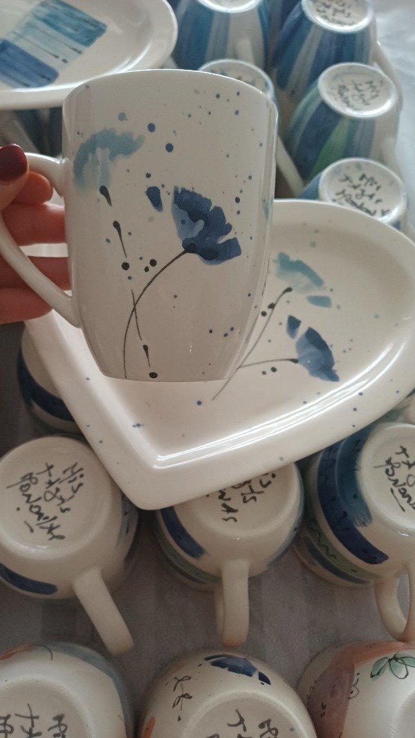 Producto - Set Taza + Bandeja Línea Plumas - 3