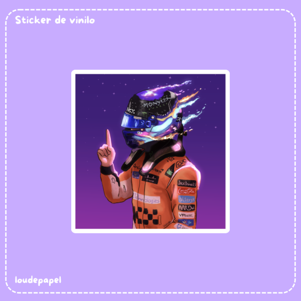 Producto - Lando Norris - Pole Singapur 2024 - Sticker de vinilo