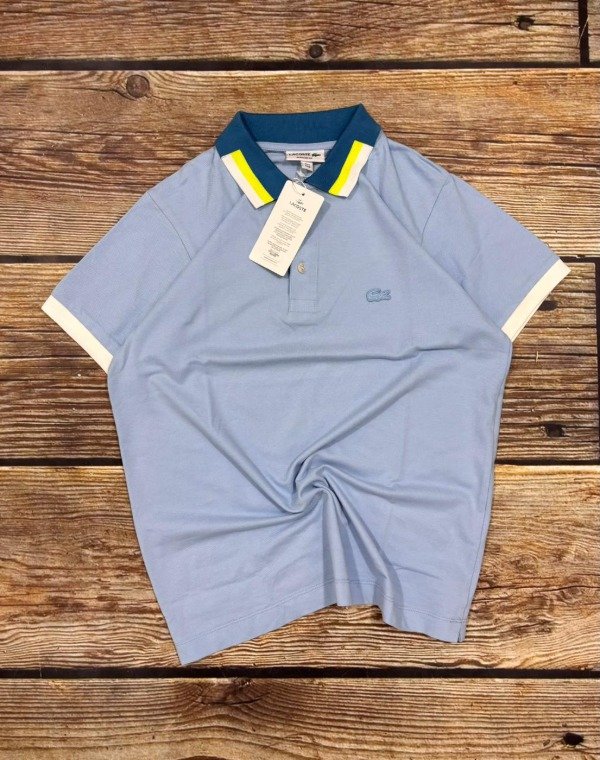 Producto - CHOMBA LACOSTE COLORWAY CELESTE