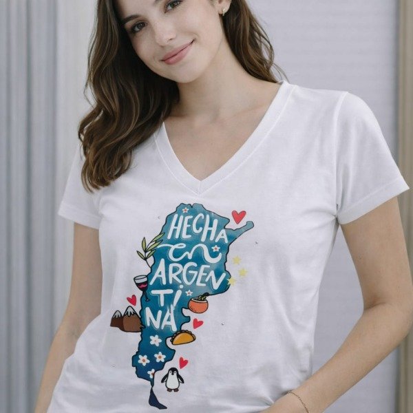 Producto - Remera Hecha en Argentina Mapa