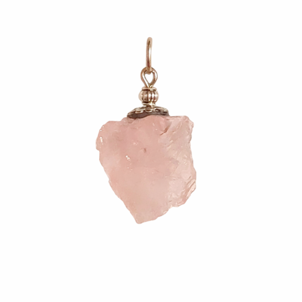Producto - Dije Cuarzo Rosa en Bruto