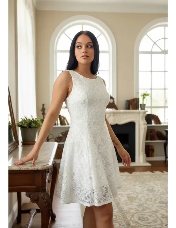 Producto - Vestido corto de encaje evace - 7