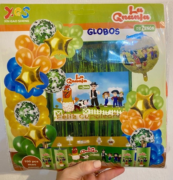 Producto - SET DE GLOBOS MEGA GIGANTE "LA GRANJA DE ZENÓN"