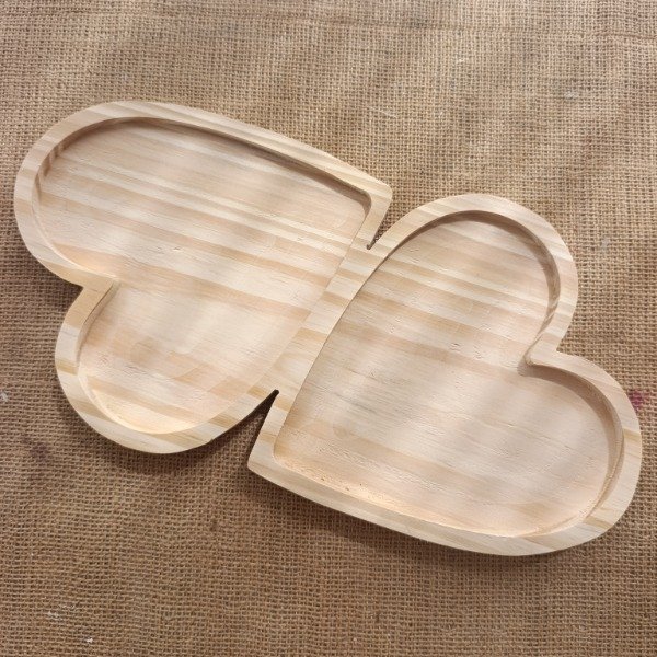 Producto - Bandeja doble corazón