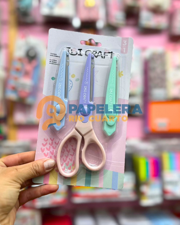 Producto - SET TIJERAS CON FORMA INTERCAMBIABLES IBI CRAFT