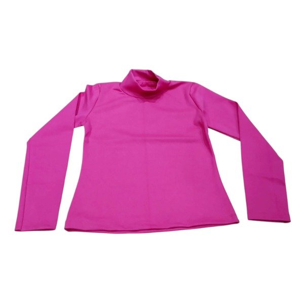 Producto - Media polera de algodón Ribb Dama T.U fucsia