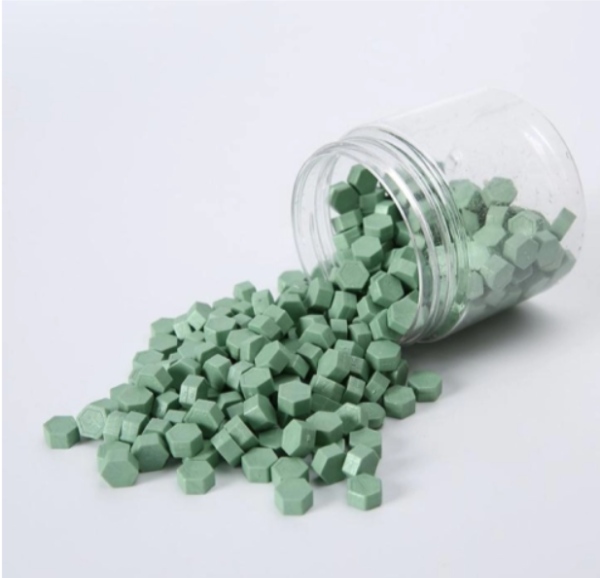 Producto - Lacre en perlas 20 gr. Verde Pastel