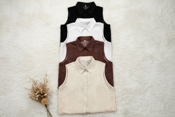 Producto - CONJUNTO LARGO ENCAJE CUELLO CHOMBA A010 - 1