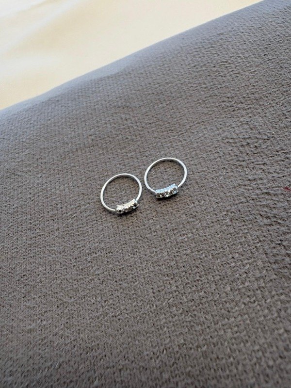 Producto - Argolla ROXY cristal 10mm (Unidad) - Plata 925