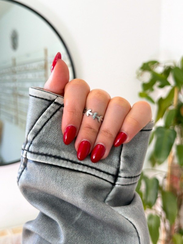 Producto - Anillo acero quirúrgico ramita talle 5
