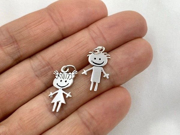 Producto - Dijes plata lisa LOQUILLOS