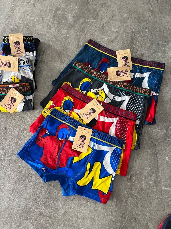 Producto - Boxer Niño Uomo Estampado (POR MEDIA DOCENA)