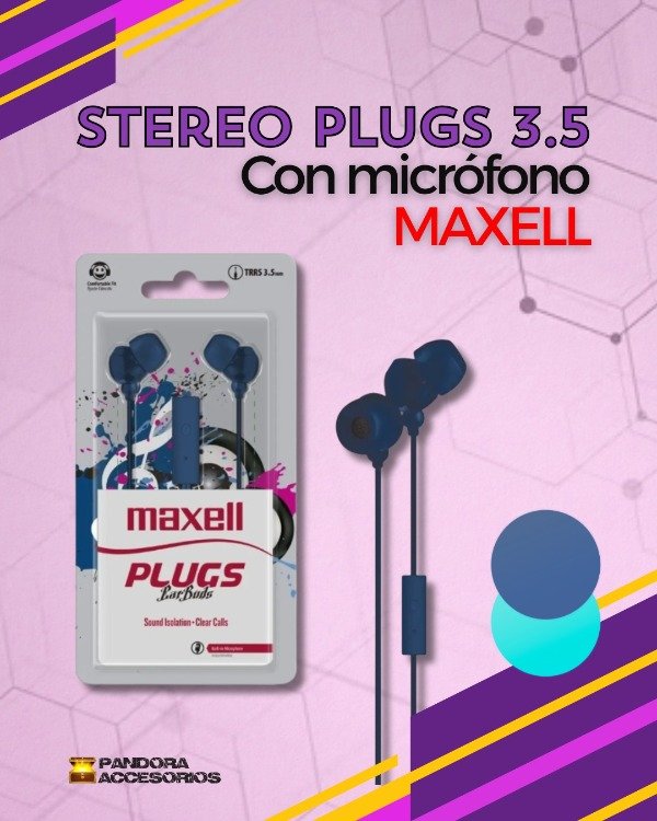 Producto - M. Libres Maxxel 3.5 Plugs IN-MIC