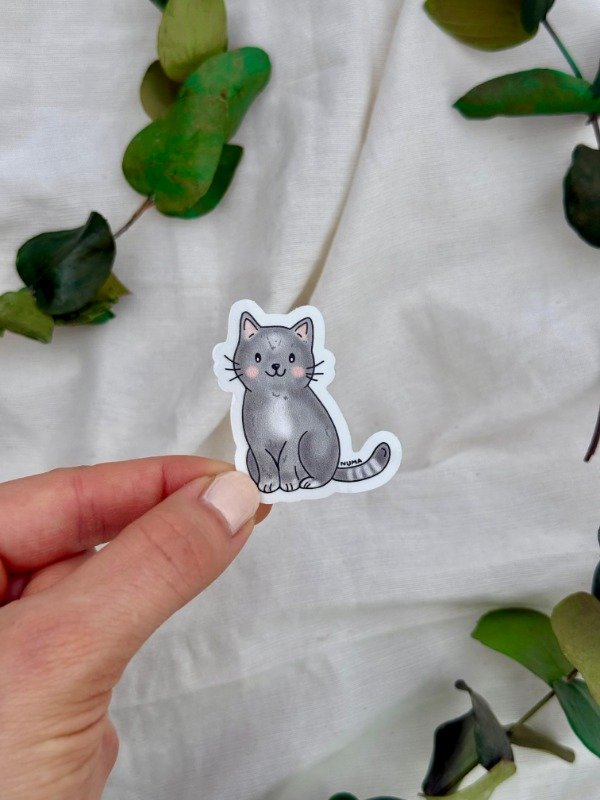 Producto - Sticker vinilo transparente GATO