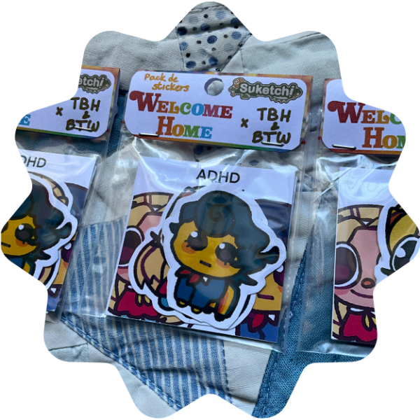 Producto - Pack de Stickers - Welcome Home (TBH/BTW)