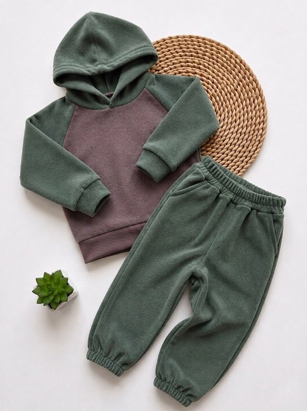 Producto - CONJUNTO COMBINADO VERDE (BUZO + PANTALÓN)