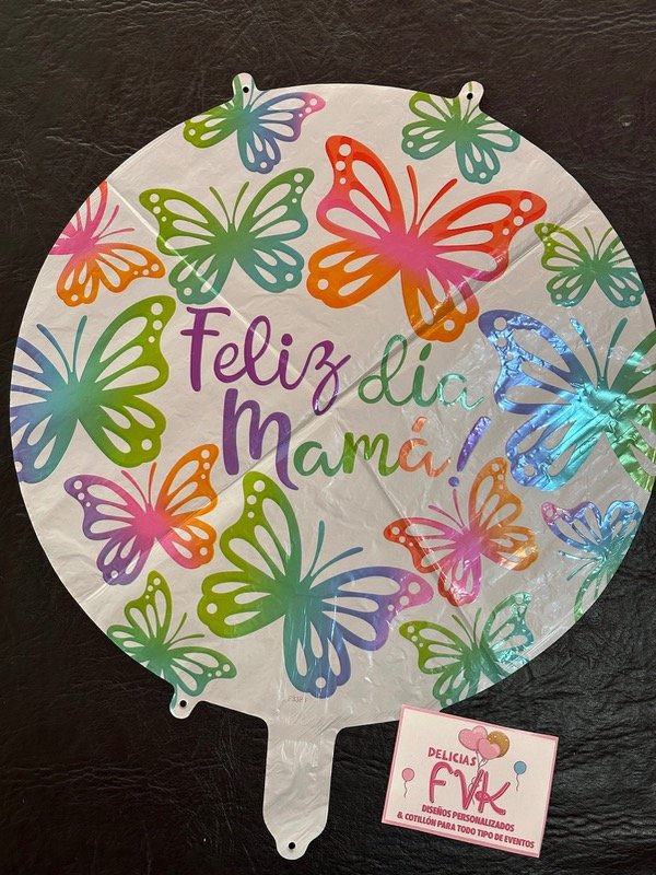 Producto - Globo día de la madre circular modelo 2 feliz día mamá 45 cm