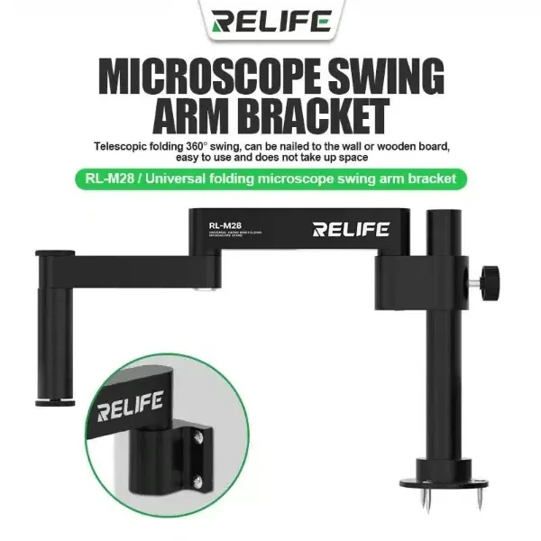 Producto - BRAZO TRINOCULAR RELIFE MESA Y PARED