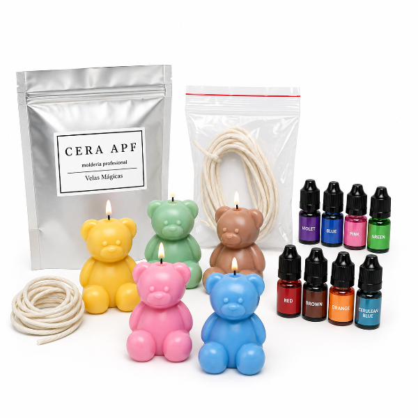 Producto - KIT PARA HACER 8 VELAS DE OSITO