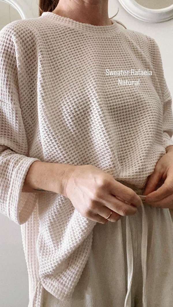 Producto - Sweater de Hilo Rafaela Natural