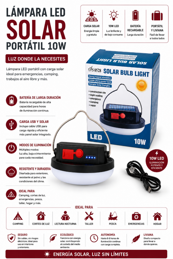 Producto - Lampara Camping Solar