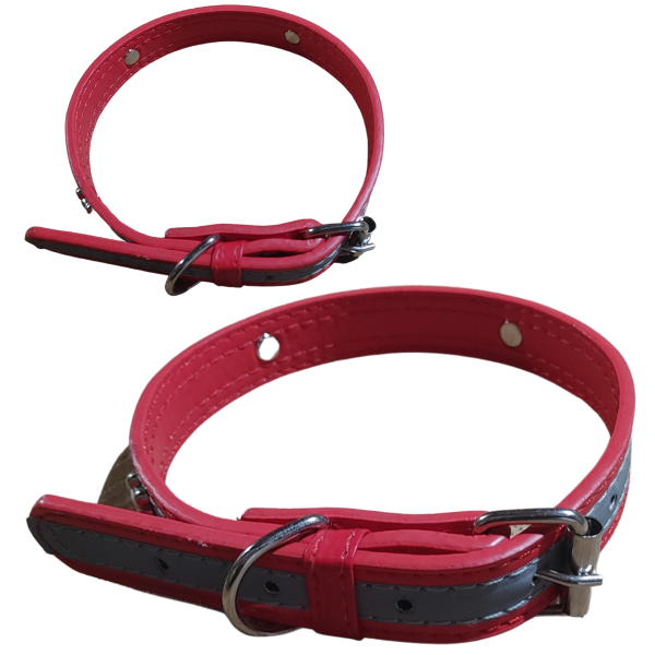 Producto - Collar Para Perros Pequeños Con Tachas Huesitos De Plata 45x2 cm - 3