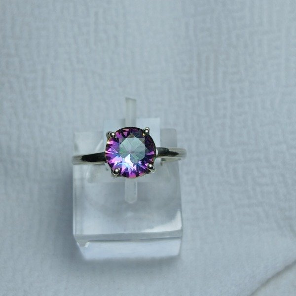 Producto - Anillo Plata 925 con cuarzo místico - Talle 18