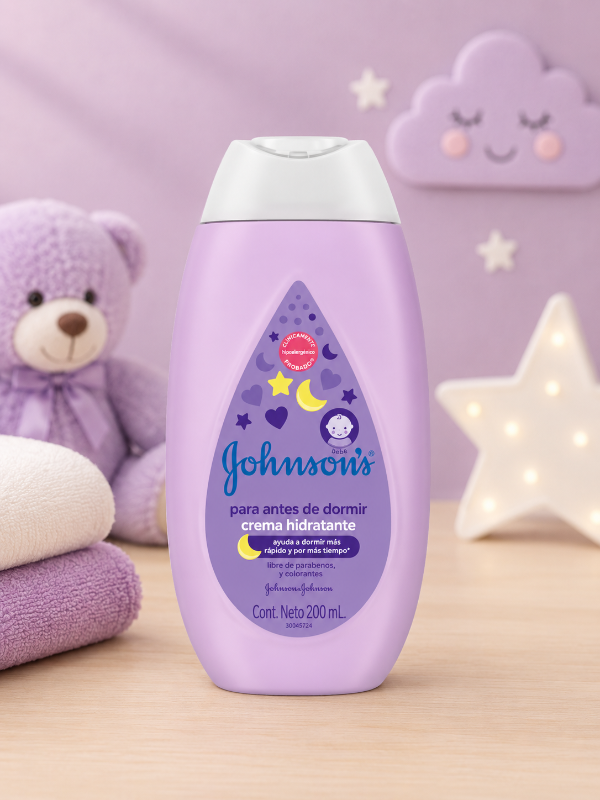 Producto - crema johnsons hidratante para antes de dormir 200ml