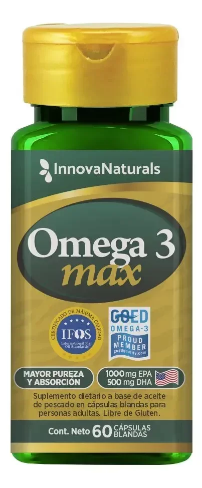 Producto - Omega 3 Max 1000 Epa + 500 Dha Innovanaturals - 60 Caps IFOS GOED - 0