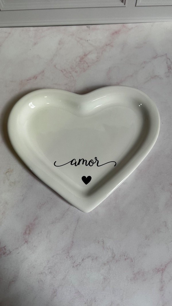 Producto - Plato corazon - AMOR