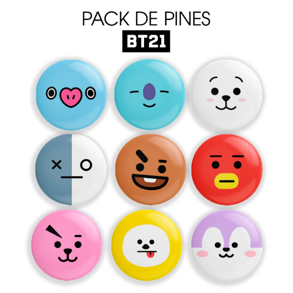 Producto - bt21 pines