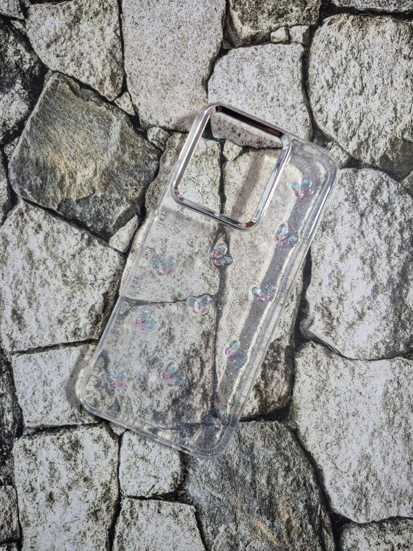 Producto - Funda rígida charms Xiaomi 15C mariposas